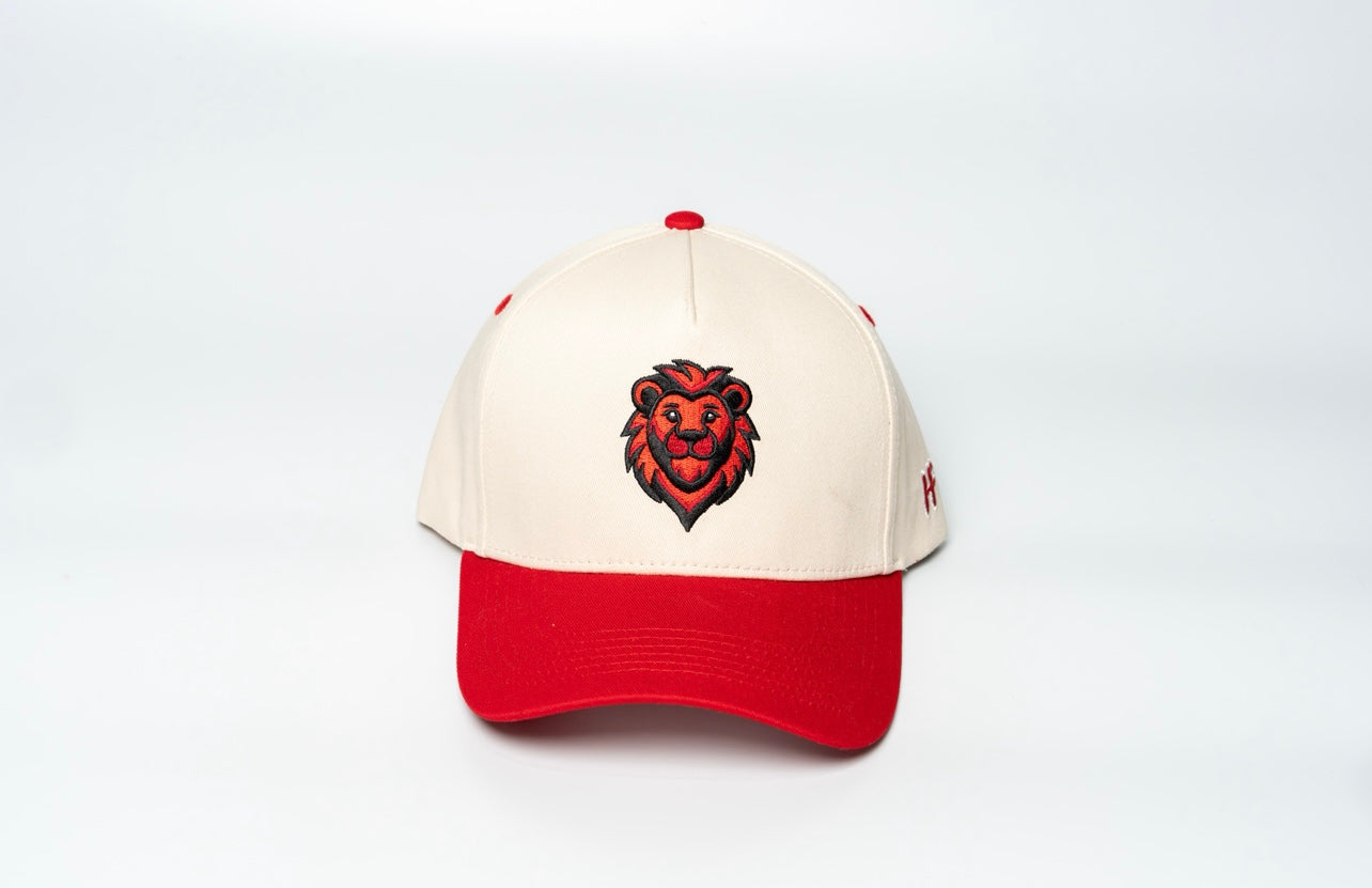 “Lion” Two-Tone Red A-Frame