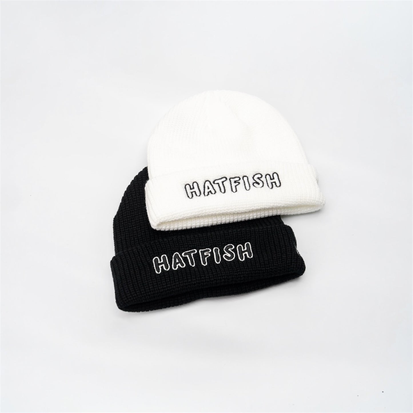 “HATFISH” Black Fisherman Beanie