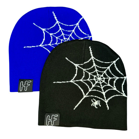 “WIDOW-MAKER” Black Knit Beanie