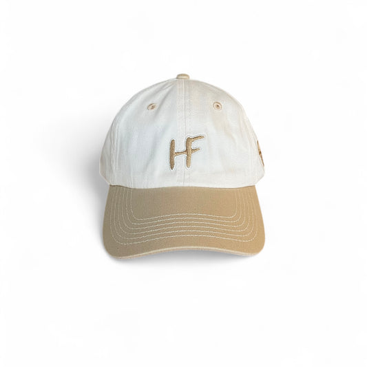 "HF" Two-Tone Tan Casual Cap